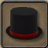 Rode hoge hoed