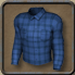 Blauw geruit hemd